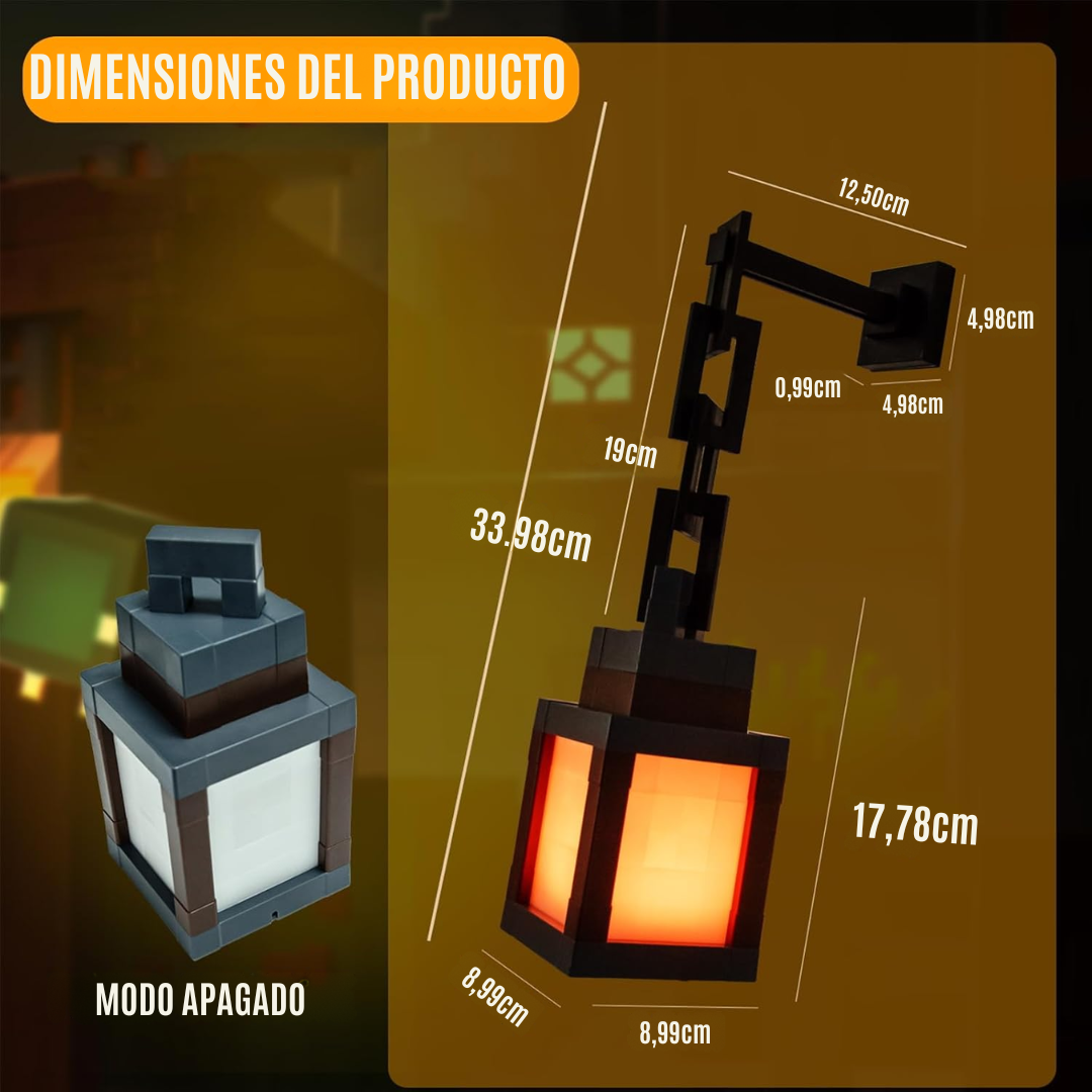 Luz nocturna estilo píxel