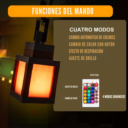 Luz nocturna estilo píxel